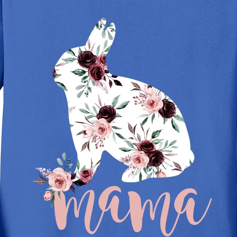 Easter Bunny Mom Mama Bunny Gift Kids Long Sleeve Shirt