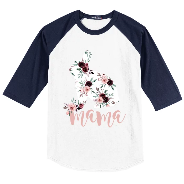 Easter Bunny Mom Mama Bunny Gift Baseball Sleeve Shirt