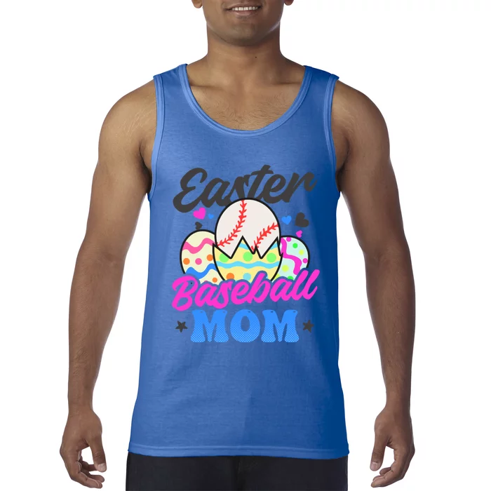 Easter Baseball Mom Design Easter Baseball Meaningful Gift Tank Top