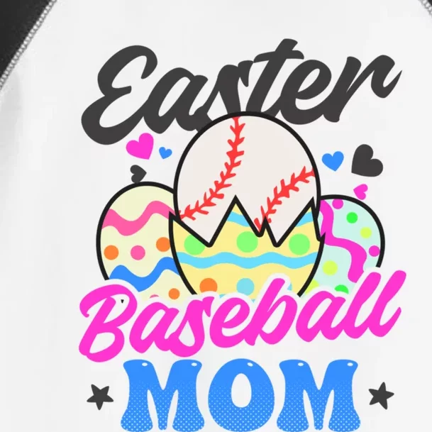 Easter Baseball Mom Design Easter Baseball Meaningful Gift Toddler Fine Jersey T-Shirt