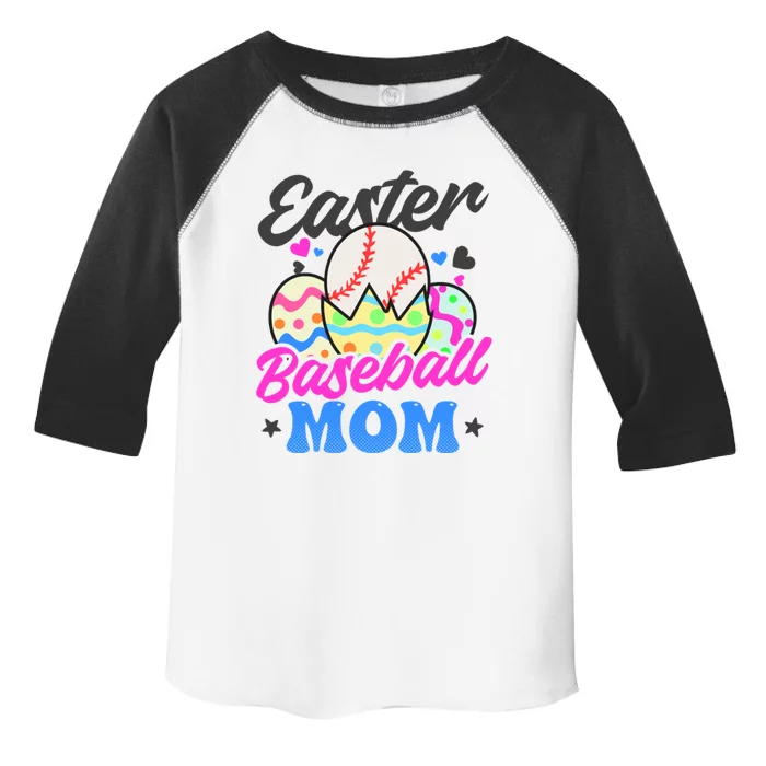 Easter Baseball Mom Design Easter Baseball Meaningful Gift Toddler Fine Jersey T-Shirt