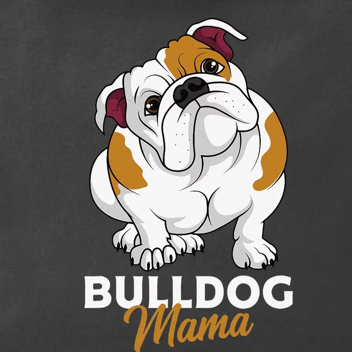 English Bulldog Mama Cute Bully Dog Mom Funny Zip Tote Bag