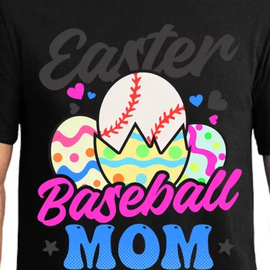 Easter Baseball Mom Design Easter Baseball Gift Pajama Set