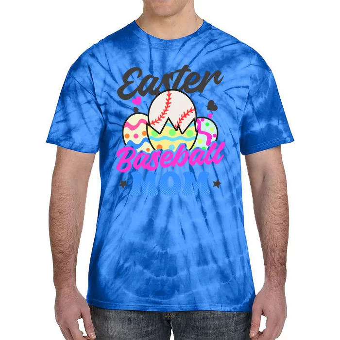 Easter Baseball Mom Design Easter Baseball Gift Tie-Dye T-Shirt