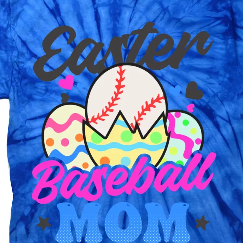 Easter Baseball Mom Design Easter Baseball Gift Tie-Dye T-Shirt