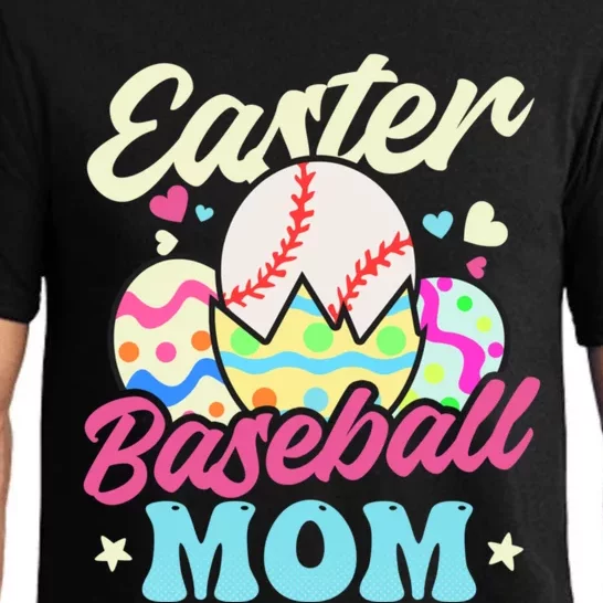 Easter Baseball Mom Design Easter Baseball Gift Pajama Set