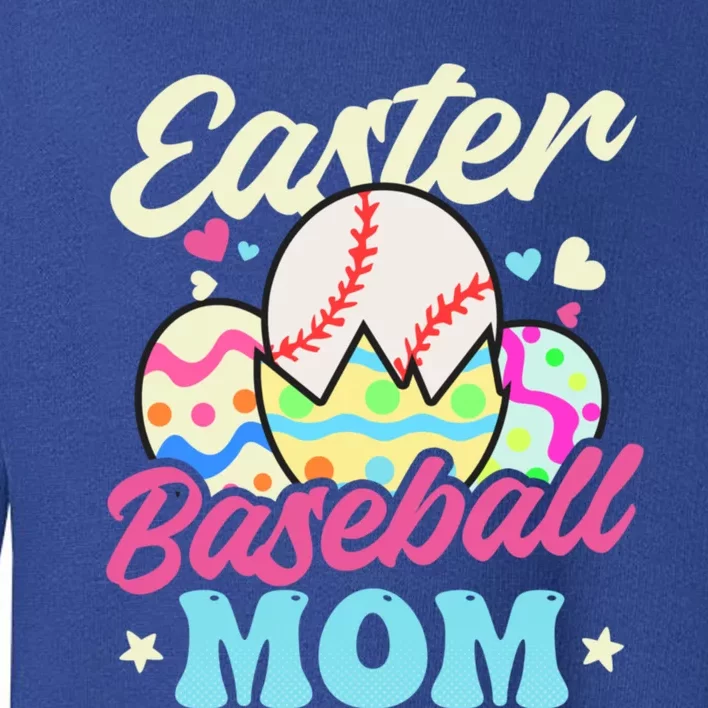 Easter Baseball Mom Design Easter Baseball Gift Toddler Sweatshirt