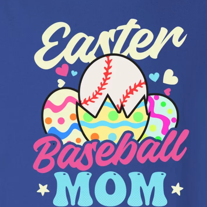 Easter Baseball Mom Design Easter Baseball Gift Toddler Long Sleeve Shirt