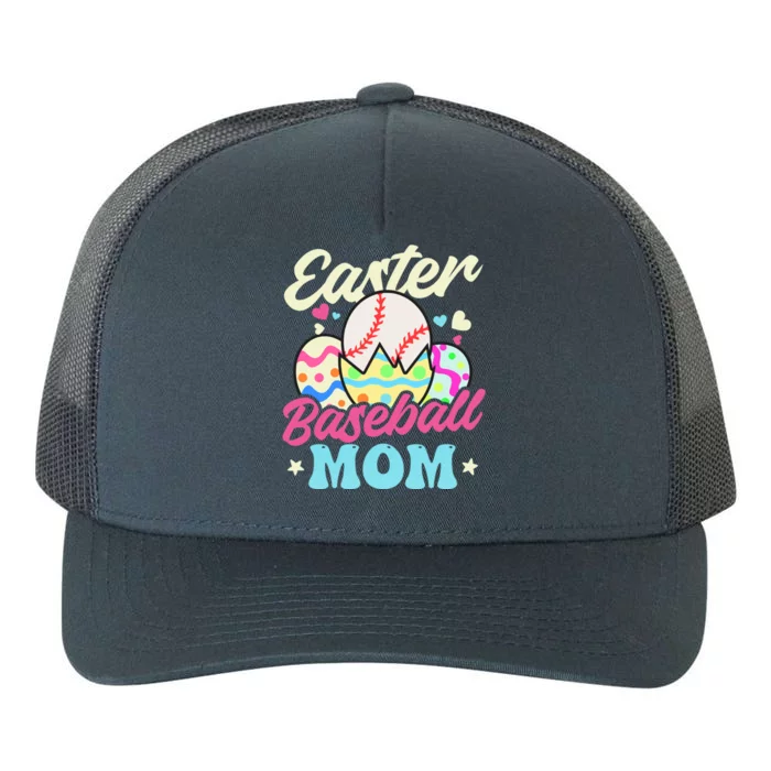 Easter Baseball Mom Design Easter Baseball Gift Yupoong Adult 5-Panel Trucker Hat