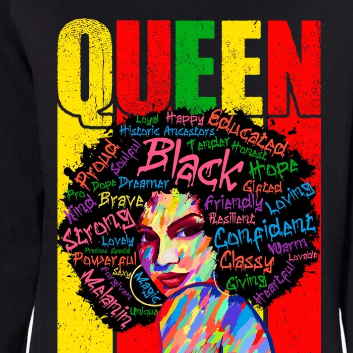 Educated Black Magic Meaningful Gift Juneteenth African Queen Gift Womens California Wash Sweatshirt