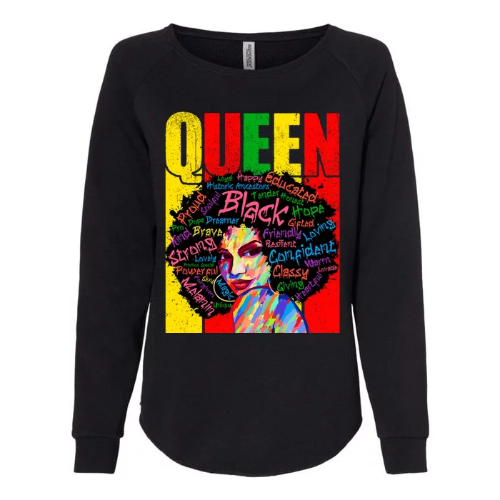 Educated Black Magic Meaningful Gift Juneteenth African Queen Gift Womens California Wash Sweatshirt