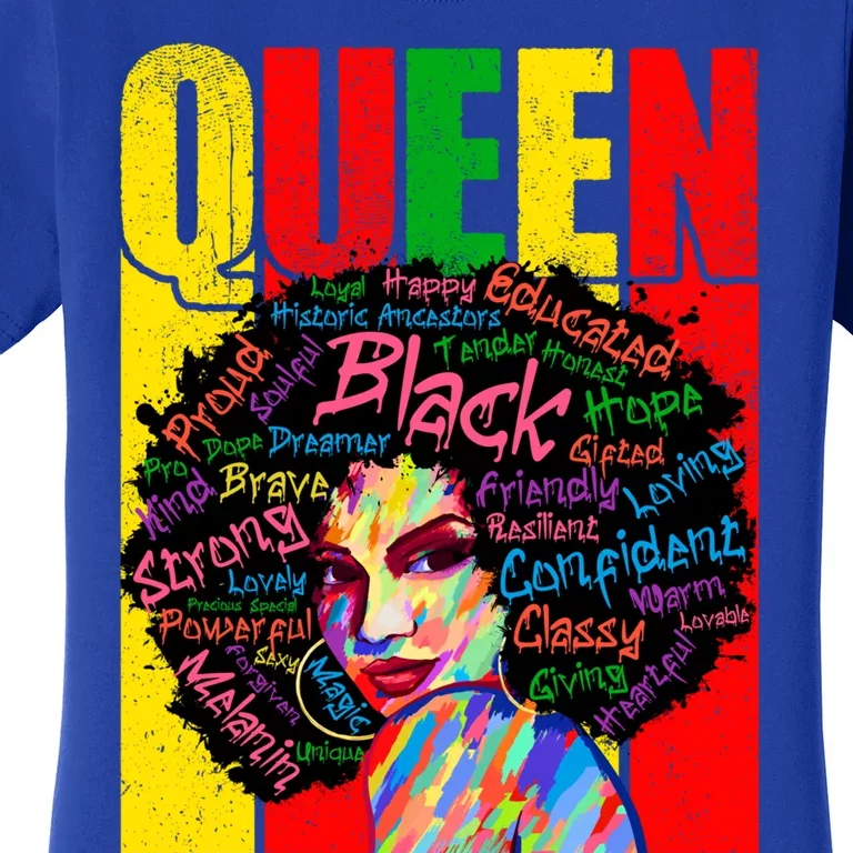 Educated Black Magic Meaningful Gift Juneteenth African Queen Gift Women's T-Shirt