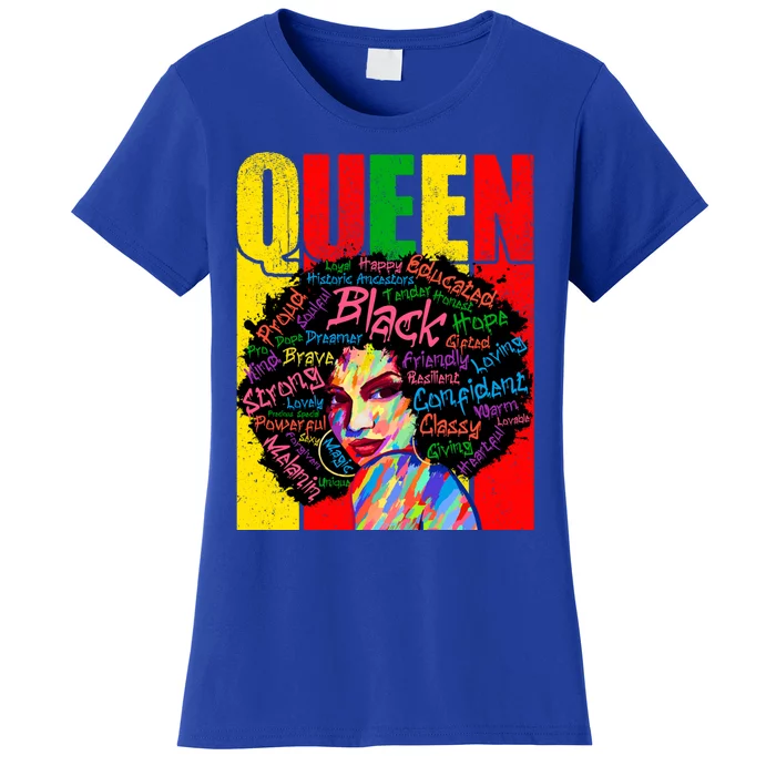 Educated Black Magic Meaningful Gift Juneteenth African Queen Gift Women's T-Shirt