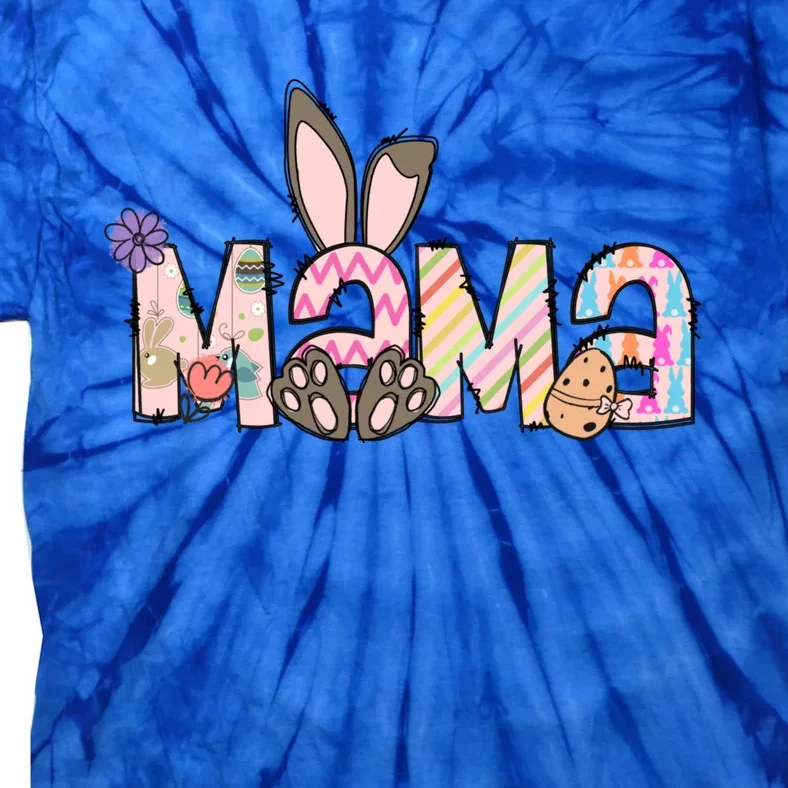 Easter Bunny Mama Easter Matching Family Easter Gift Mom Gift Tie-Dye T-Shirt