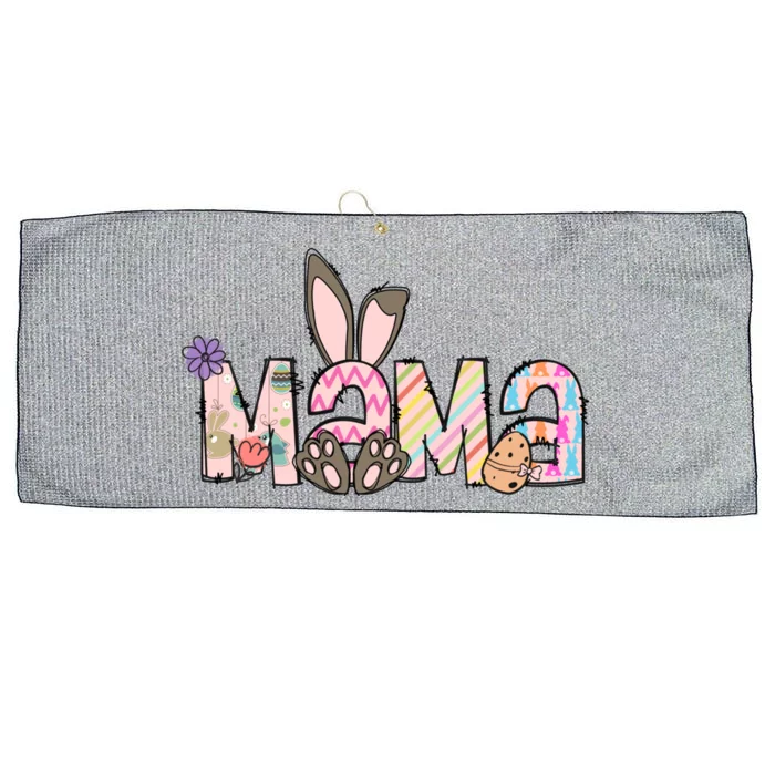 Easter Bunny Mama Easter Matching Family Easter Gift Mom Gift Large Microfiber Waffle Golf Towel