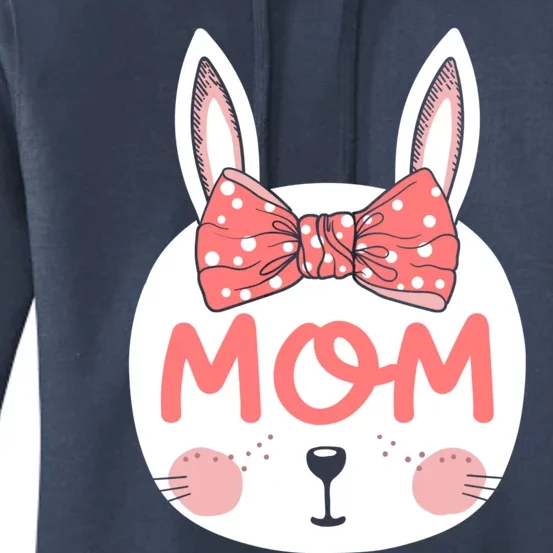 Easter Bunny Mom Matching Family Pink Easter Sunday Gift Women's Pullover Hoodie