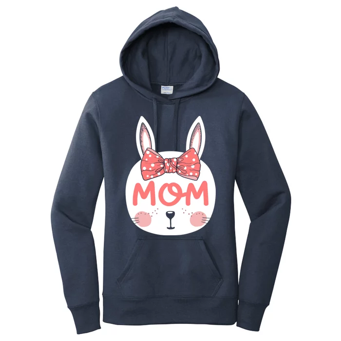 Easter Bunny Mom Matching Family Pink Easter Sunday Gift Women's Pullover Hoodie