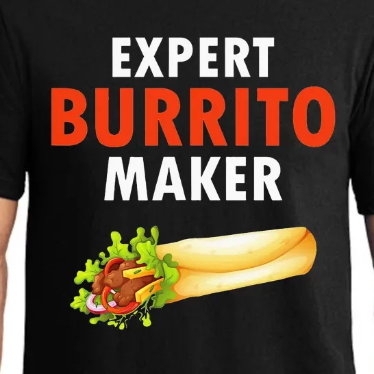 Expert Burrito Maker Street Food Taco Day Gag Pajama Set