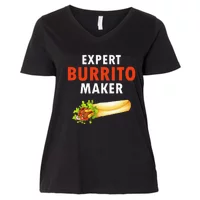 Expert Burrito Maker Street Food Taco Day Gag Women's Boxy T-Shirt