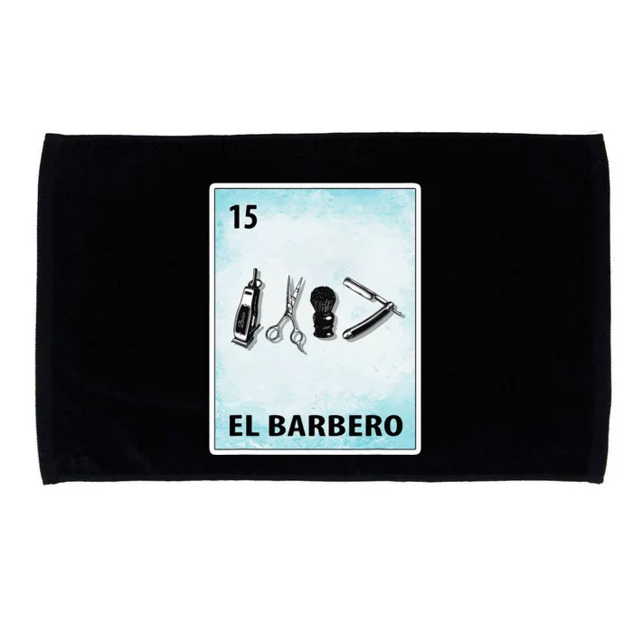 El Barbero Mexican Barber Cards Microfiber Hand Towel