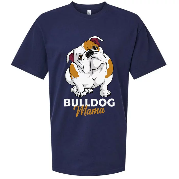 English Bulldog Mama Cute Bully Dog Mom Funny Gift Sueded Cloud Jersey T-Shirt