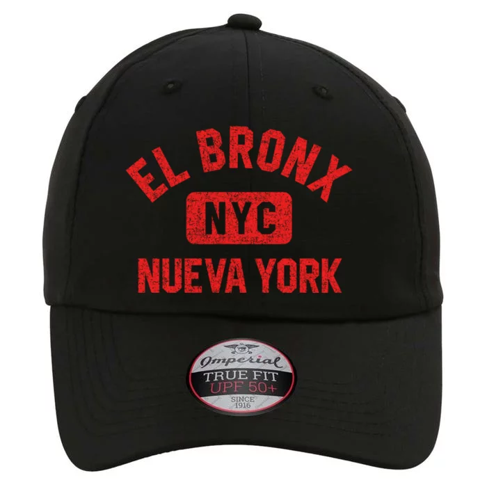 El Bronx Nueva York Nyc Gym Style Distressed Red Print Gift The Original Performance Cap