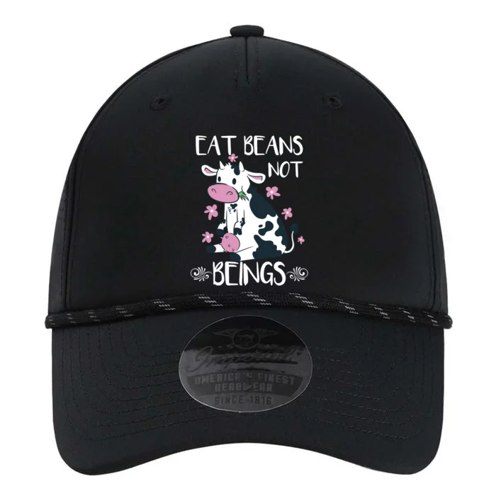 Eat Beans Not Beings Funny Cow Vegan Plant Based Gift Performance The Dyno Cap