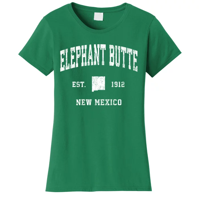 Elephant Butte New Mexico Nm Vintage Athletic Women's T-Shirt