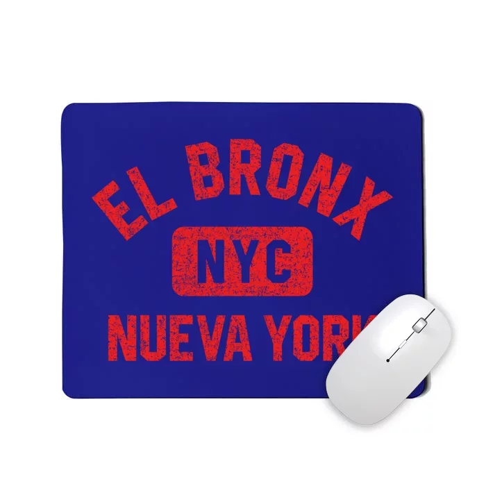 El Bronx Nueva York Nyc Gym Style Distressed Red Print Gift Mousepad