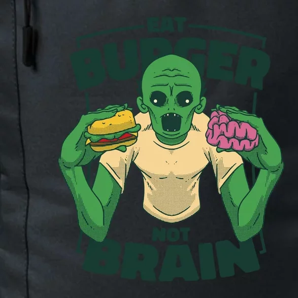 Eat Burger Not Brain Funny Zombie Daily Commute Backpack