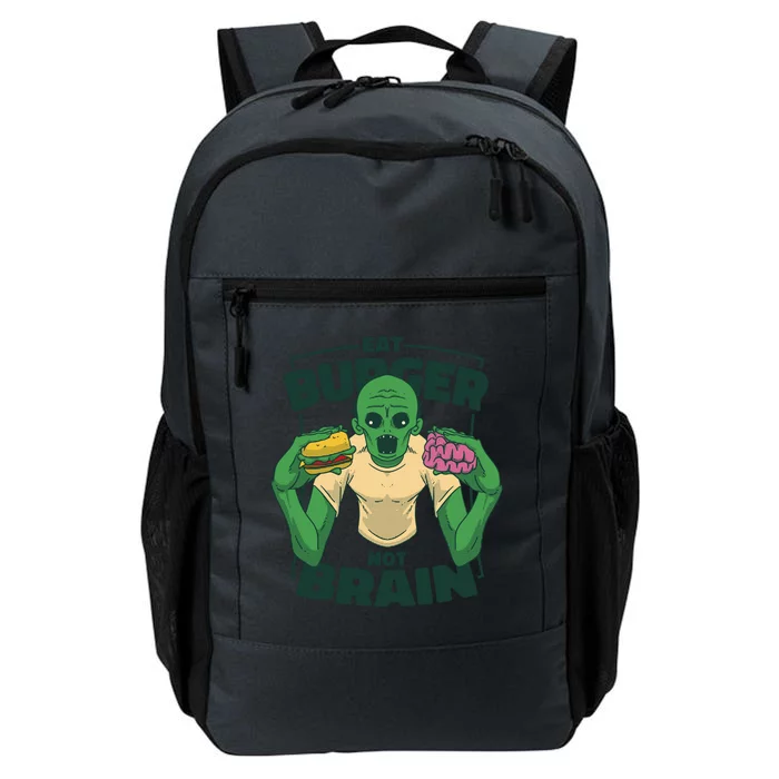 Eat Burger Not Brain Funny Zombie Daily Commute Backpack