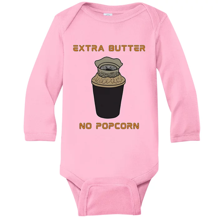 Extra Butter No Popcorn Dune Popcorn Bucket Baby Long Sleeve Bodysuit