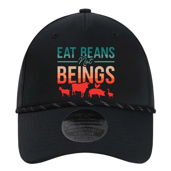 Eat Beans Not Beings Retro Vegan Lifestyle No Meat Veganism Gift Performance The Dyno Cap