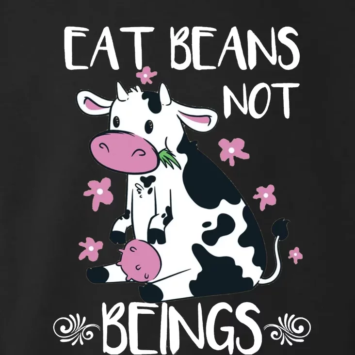 Eat Beans Not Beings Funny Cow Vegan Plant Based Toddler Hoodie