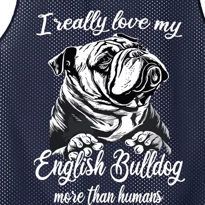 English Bulldog Outfit Love My English Bulldog Mesh Reversible Basketball Jersey Tank