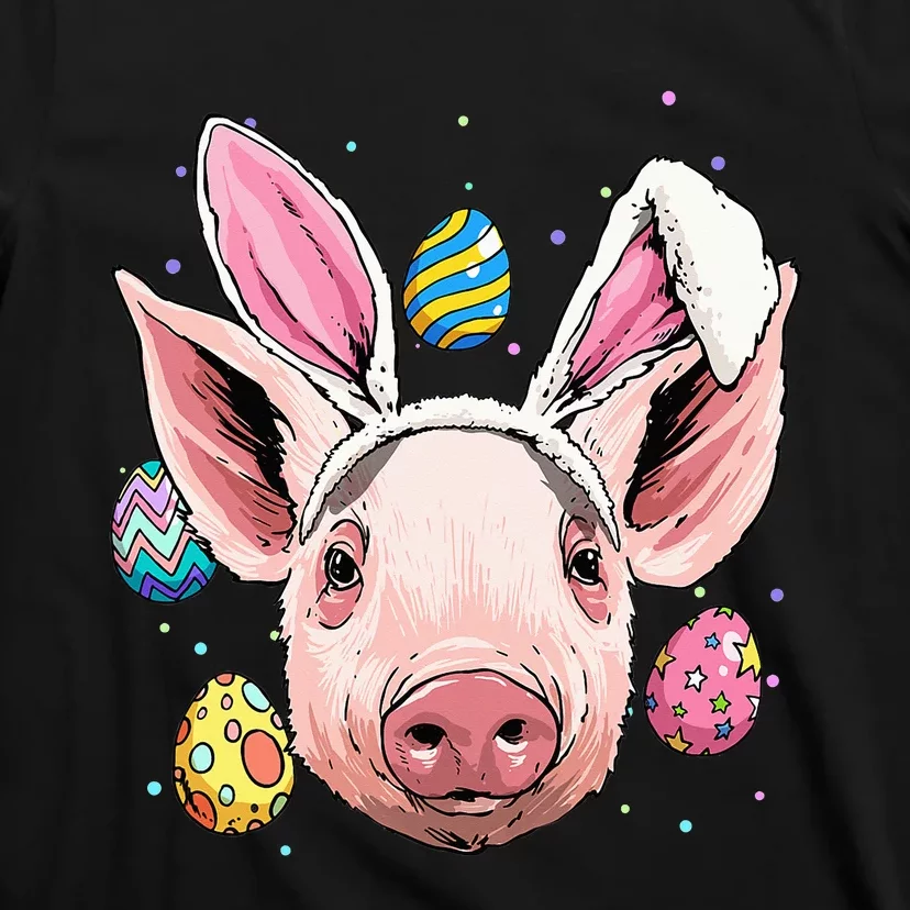 Easter Bunny Pig Funny Easter Farm Pig T-Shirt