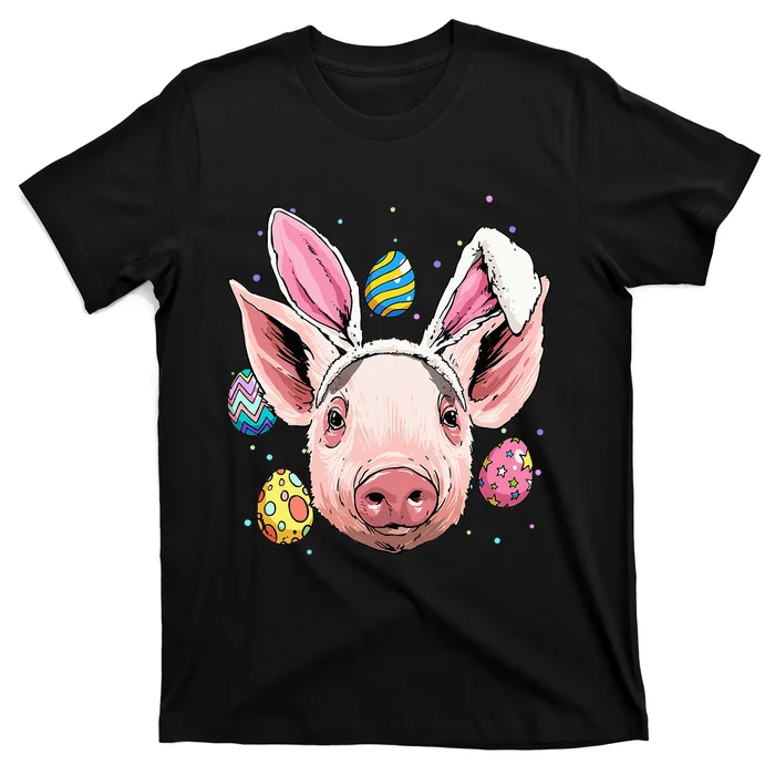 Easter Bunny Pig Funny Easter Farm Pig T-Shirt