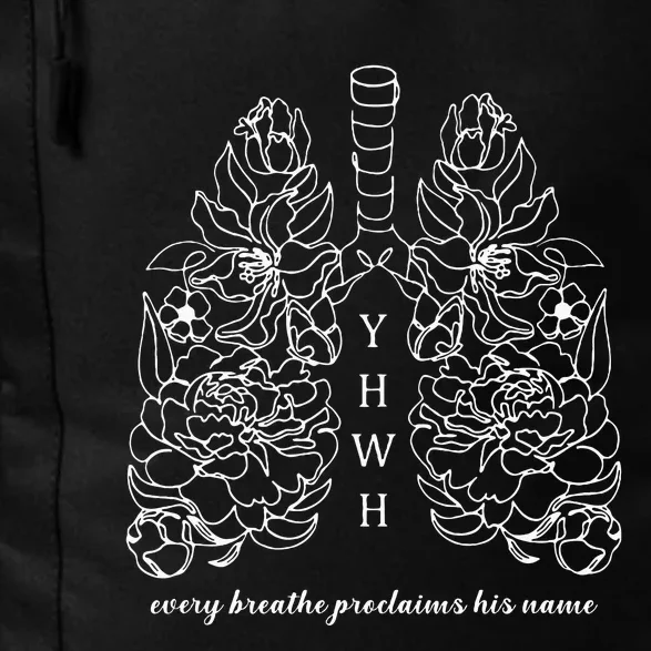 Every Breathe Proclaims His Name Yhwh Floral Lung Daily Commute Backpack