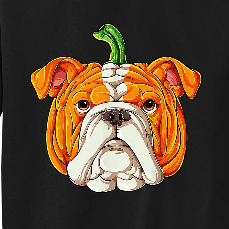 English Bulldog Pumpkin Halloween Funny Thanksgiving Gifts Sweatshirt