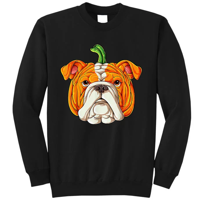 English Bulldog Pumpkin Halloween Funny Thanksgiving Gifts Sweatshirt