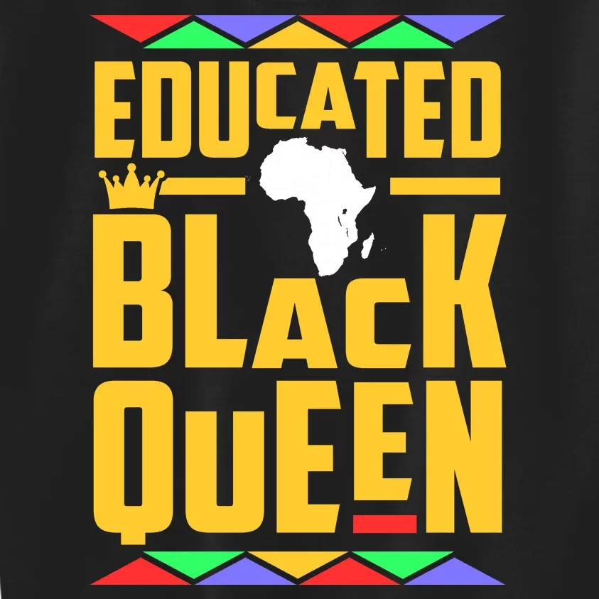 Educated Black Queen History Month African Woman Kids Sweatshirt