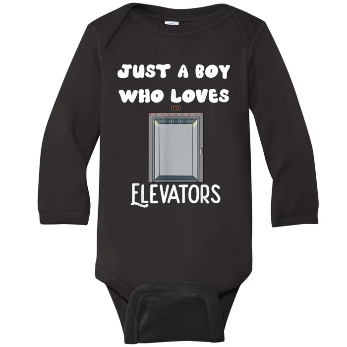 Elevator Boys Ride The Elevator Boys Elevator Baby Long Sleeve Bodysuit