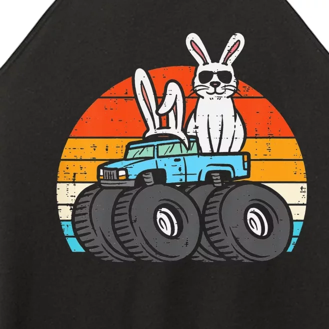 Easter Bunny Rabbit Monster Trucks Women’s Perfect Tri Rocker Tank