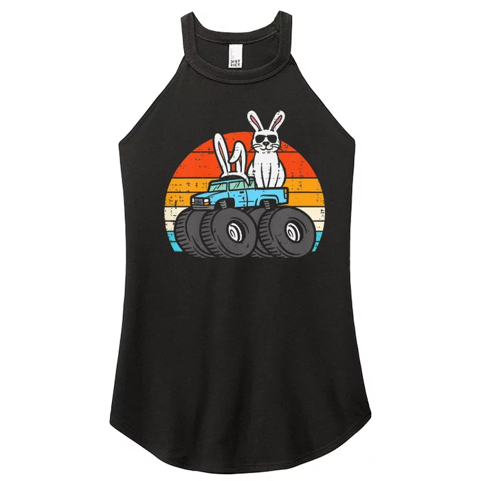 Easter Bunny Rabbit Monster Trucks Women’s Perfect Tri Rocker Tank