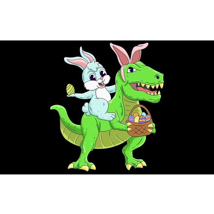 Easter Bunny Riding Dinosaur T Rex Easter Bumper Sticker