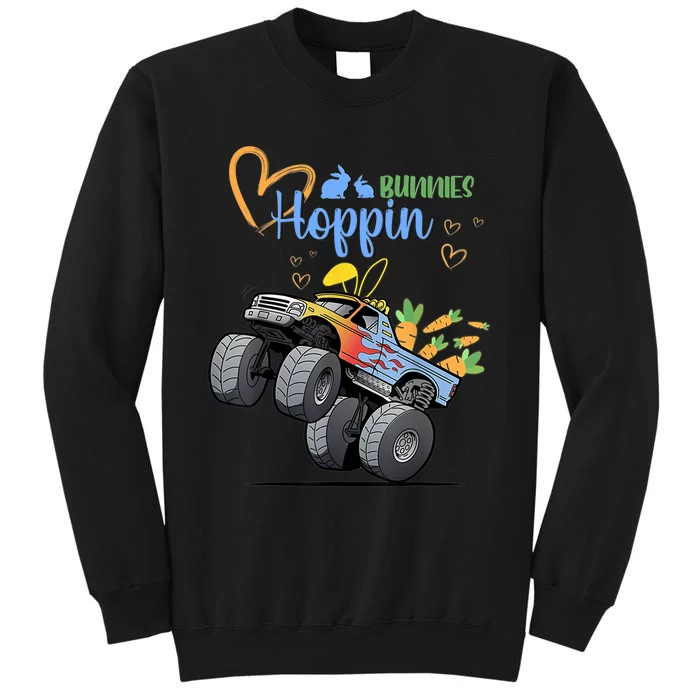 Easter Bunny Rabbit Monster Truck Boy Girl Sweatshirt