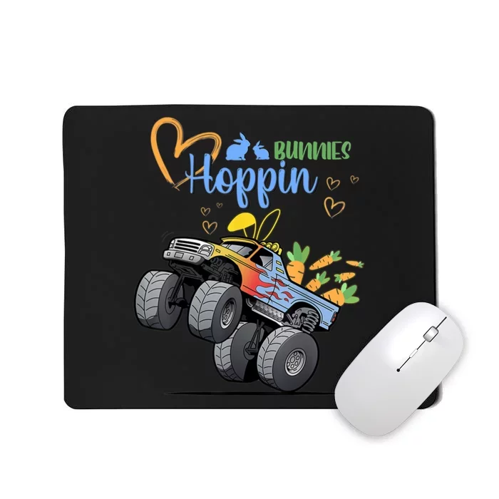 Easter Bunny Rabbit Monster Truck Boy Girl Mousepad