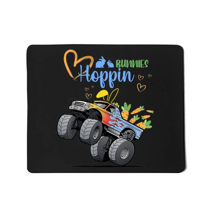 Easter Bunny Rabbit Monster Truck Boy Girl Mousepad