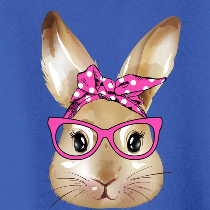 Easter Bunny Rabbit With Glasses Bandana Great Gift Toddler T-Shirt