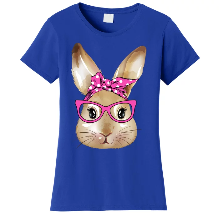 Easter Bunny Rabbit With Glasses Bandana Great Gift Women's T-Shirt